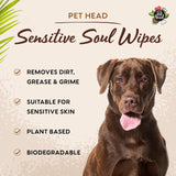 Pet Head Sensitive Soul Wipes 100ct