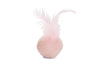 Beeztees RIZO Kitten Ball+Feather Plush Toy – Pink