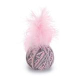Beeztees WOOL Ball+Feather Ming Cat Toy – Pink
