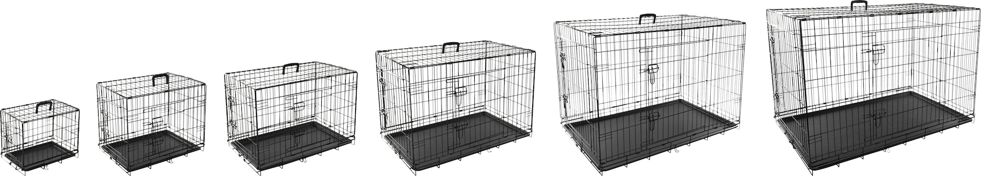 Karlie Wire Cage Keo Black 63x43x49cm - front view