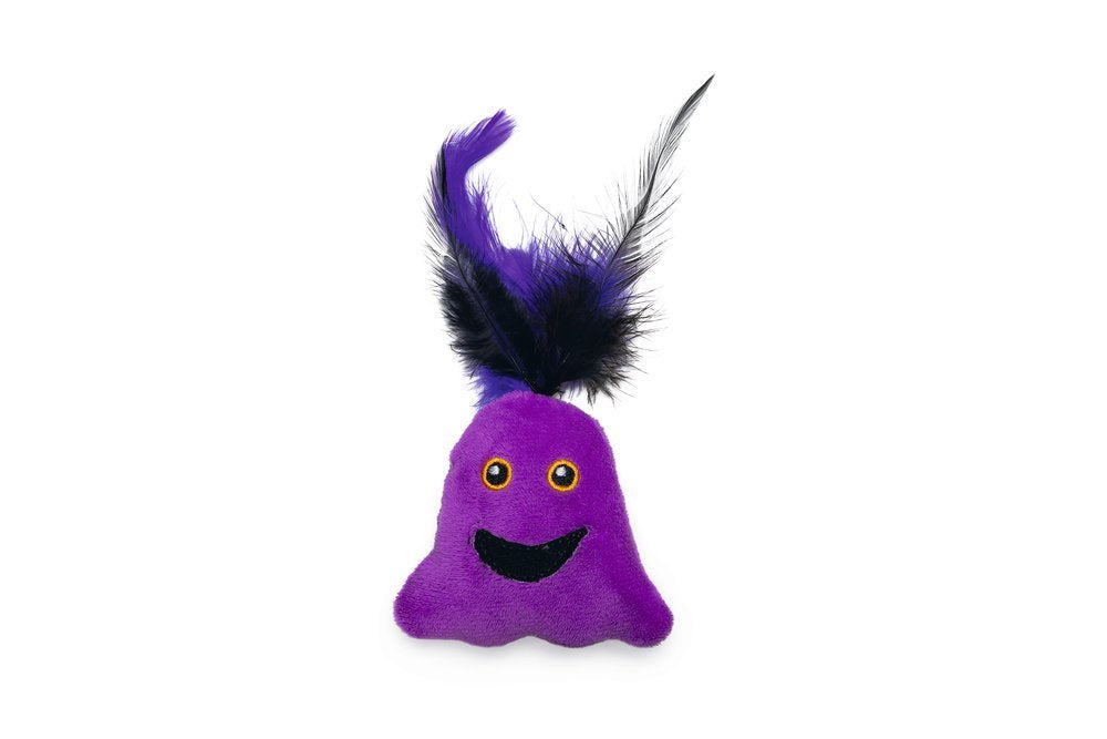 Beeztees Halloween Boeh, þrjú kattaleikföng: grasker, bolti og draugur