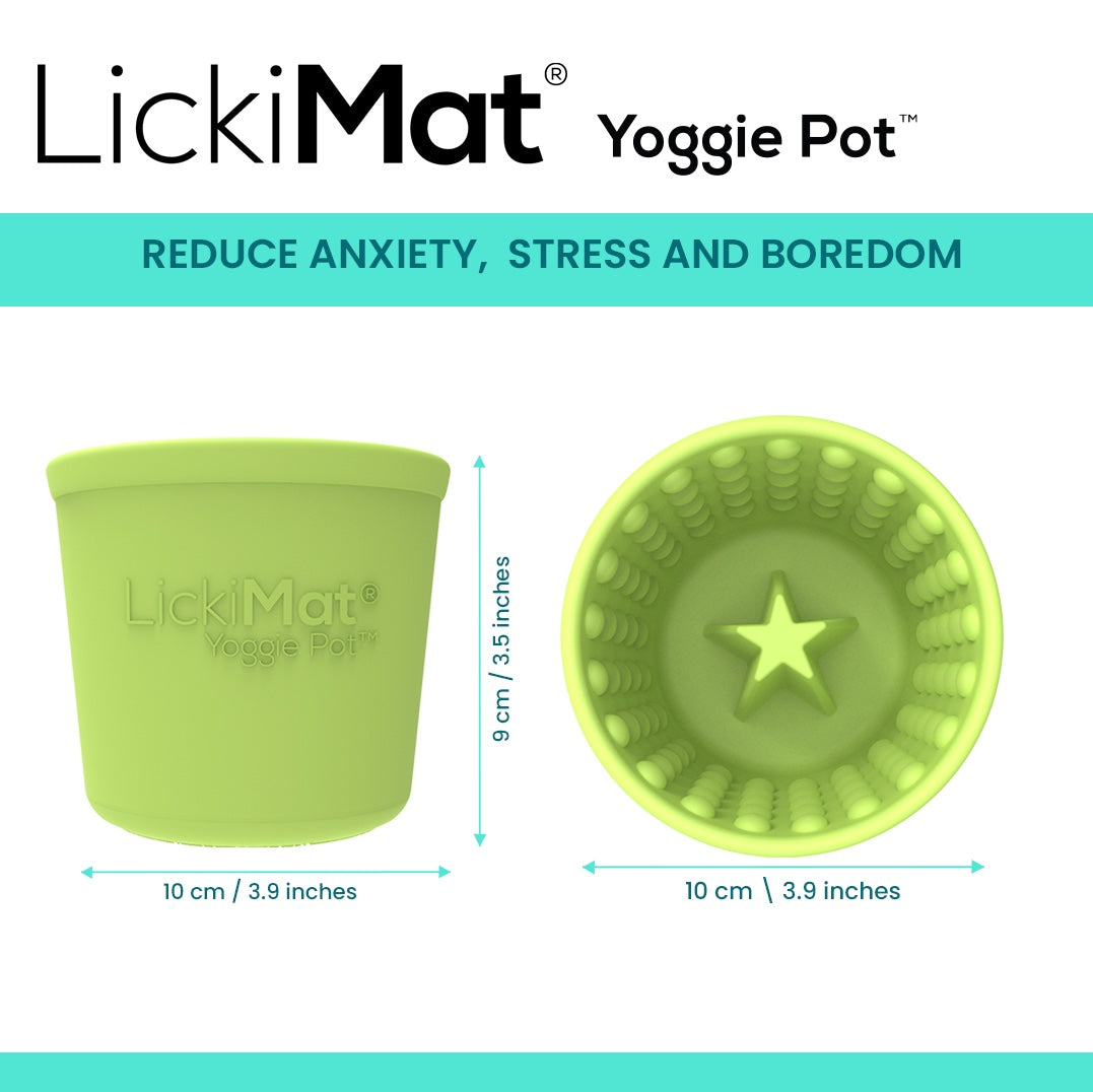 LickiMat Yoggie Pot — stærð 10 cm × 9 cm