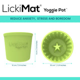 LickiMat Yoggie Pot — stærð 10 cm × 9 cm