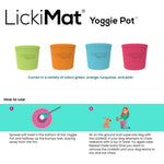 LickiMat Yoggie Pot — litir og leiðbeiningar
