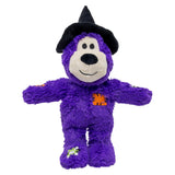 KONG Halloween Wild Knots Witch Bear, fjólublár bangsi með nornahatt