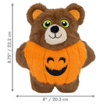 KONG Halloween Snuzzles, svört leðurblaka eða bangsi í graskersbúningi