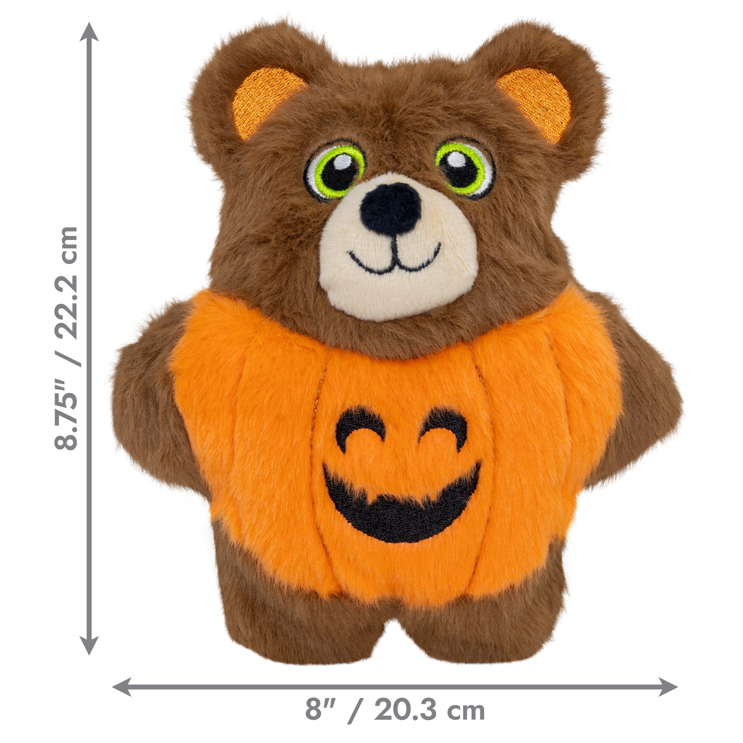 KONG Halloween Snuzzles, svört leðurblaka eða bangsi í graskersbúningi