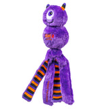 KONG Halloween Wubba Monster, fjólublátt eineygt skrímsli með röndóttum böndum
