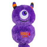 KONG Halloween Wubba Monster, fjólublátt eineygt skrímsli með röndóttum böndum