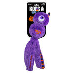KONG Halloween Wubba Monster, fjólublátt eineygt skrímsli með röndóttum böndum