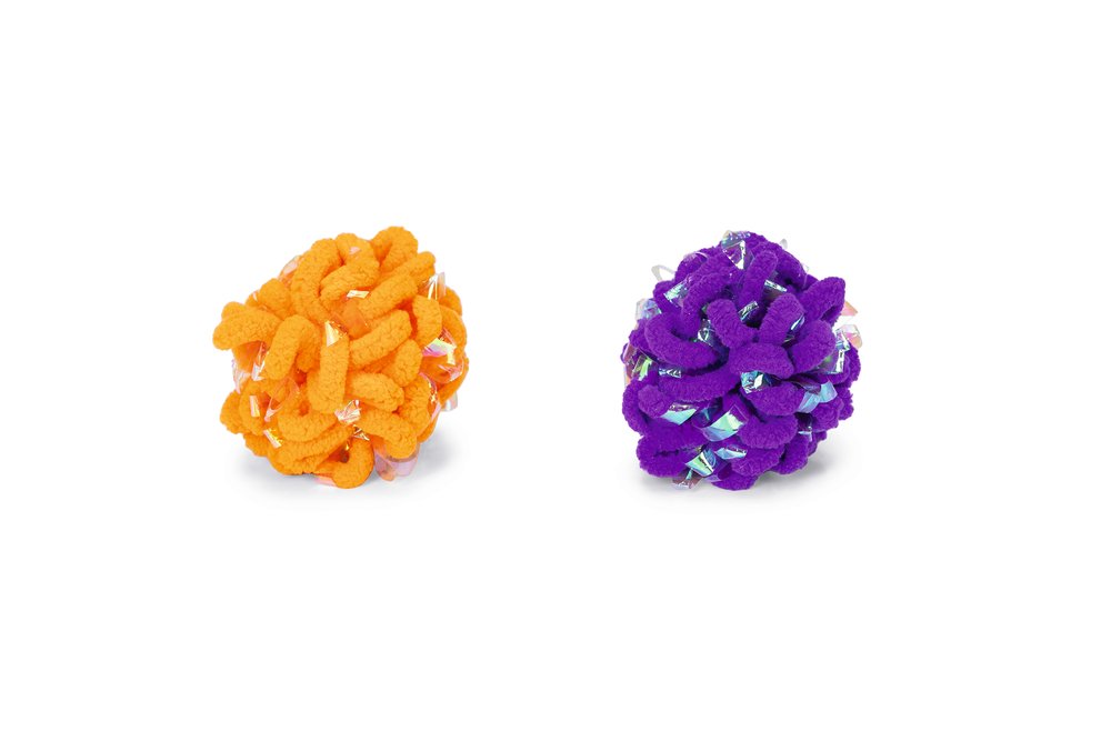Beeztees Halloween Sparkle, tveir glitrandi kattaboltar