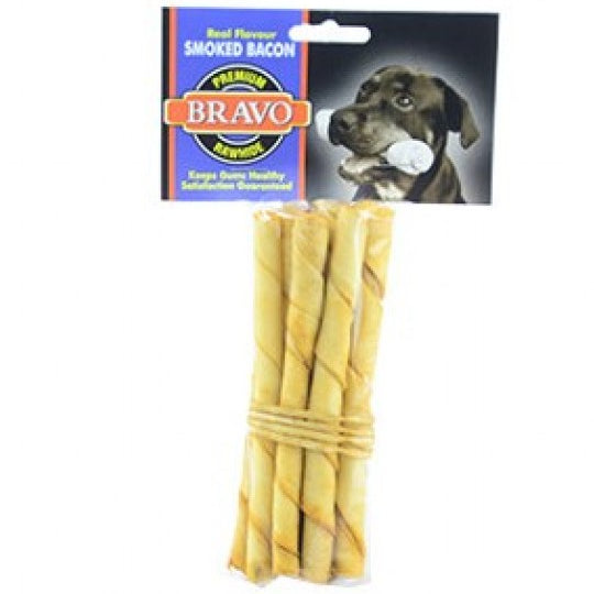 Bravo Bacon Twisted Sticks 25cm - 10pk