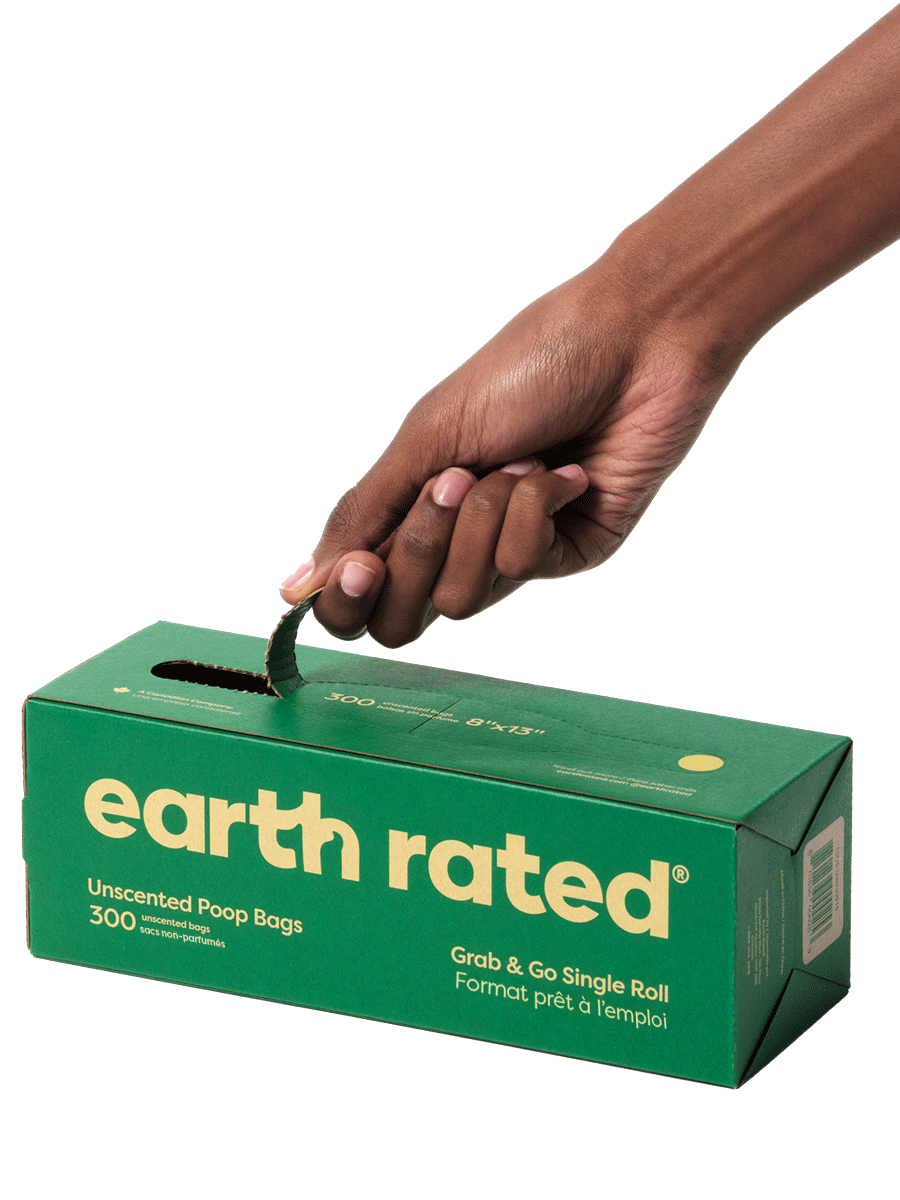 Earth Rated Waste Bags Unscented 300 stk - open side