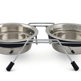 Beeztees LUMARA Deluxe Dinner Set - Double Bowls