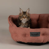Scruffs Seattle Cat Bed - Coral Pink