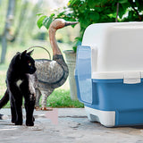 Stefanplast Cathy Clever & Smart Cat Litter Box Sky Blue