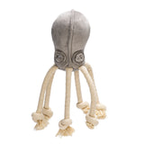 Velvet Dog Toy Octo Aisha Grey 15