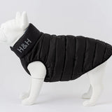 Hugo & Hudson Reversible Dog Puffer Jacket - Black and Grey