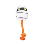 Beeztees Halloween Rope Ghost, mjúkur draugur með appelsínugulum kaðli