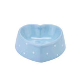 Happy Pet Polka Heart Bowl Blue