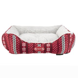 Scruffs Santa Paws Box Bed Medium - Red