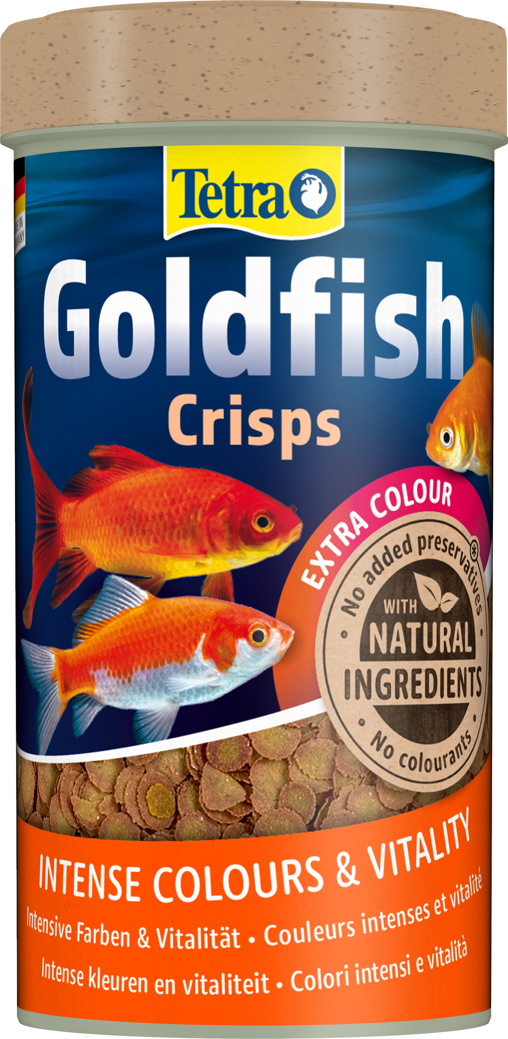 Tetra Goldfish Crisps 100ml umbúðir hlið