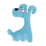 Beeztees Luz Blue Dog Toy - Rib Fabric - Blue