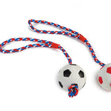 Beeztees Rubber Sponge Ball On Cord - 30 cm
