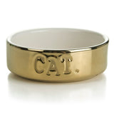 Beeztees Ceramic Cat Bowl - Gold