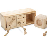 Beeztees IBOR Wooden Rodent Braingame