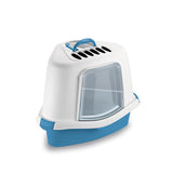 Stefanplast Sprint Corner Plus Cat Litter Box White Grey