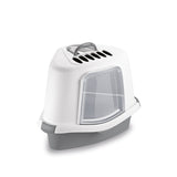 Stefanplast Sprint Corner Plus Cat Litter Box White Grey