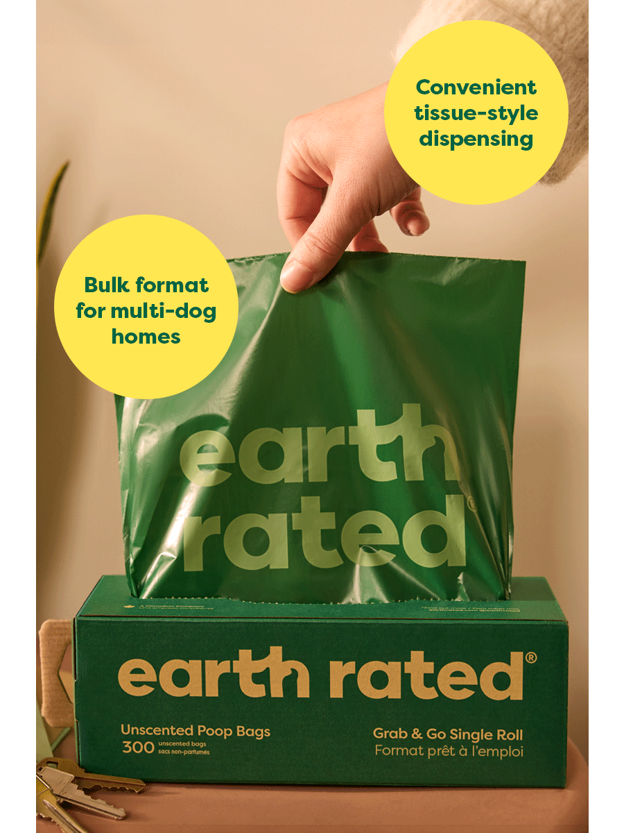 Earth Rated Waste Bags Unscented 300 stk - outdoor lifestyle