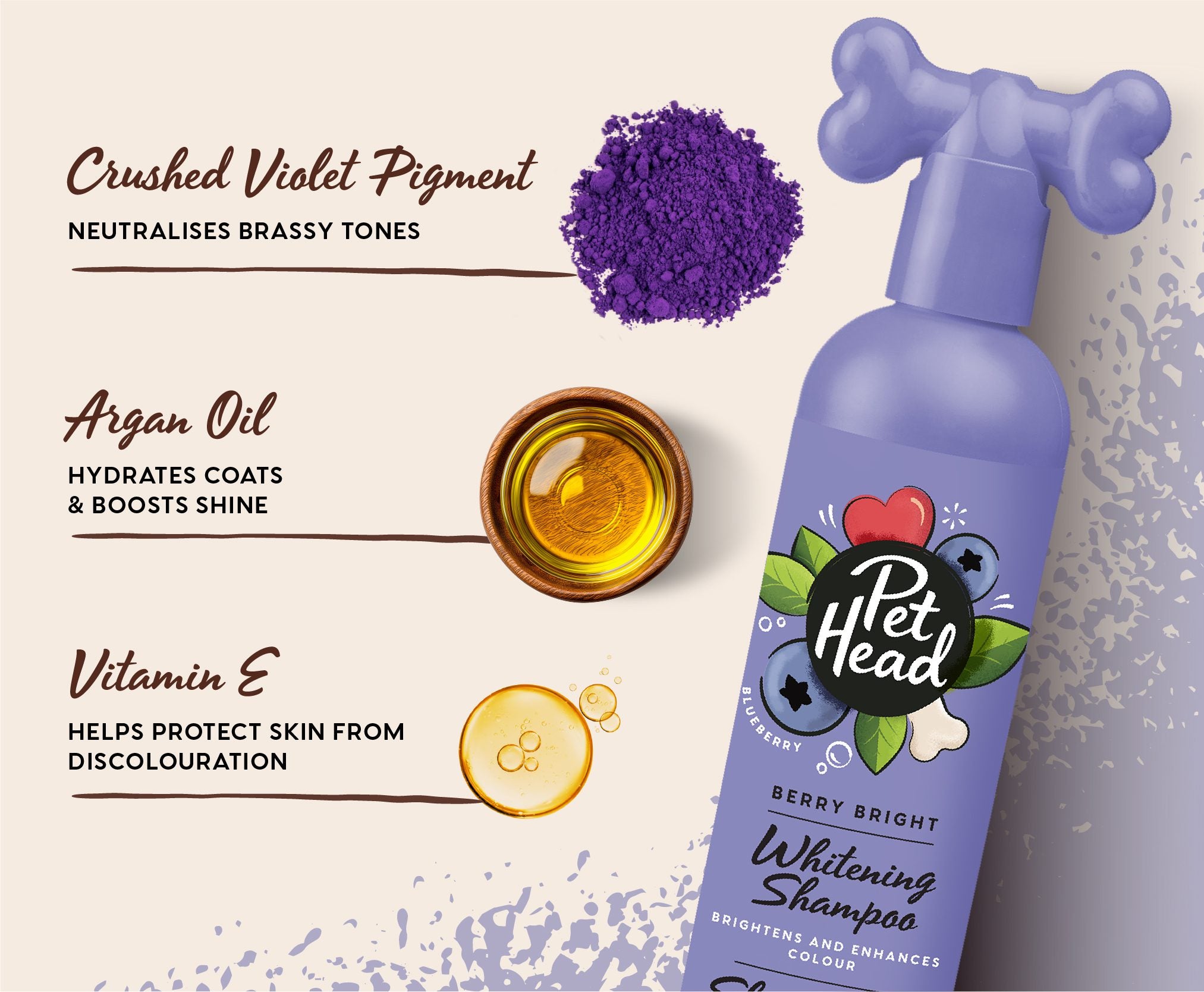Key ingredients: crushed violet pigment, argan oil, vitamin E