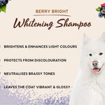 Whitening shampoo for white and light coats