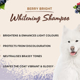 Whitening shampoo for white and light coats