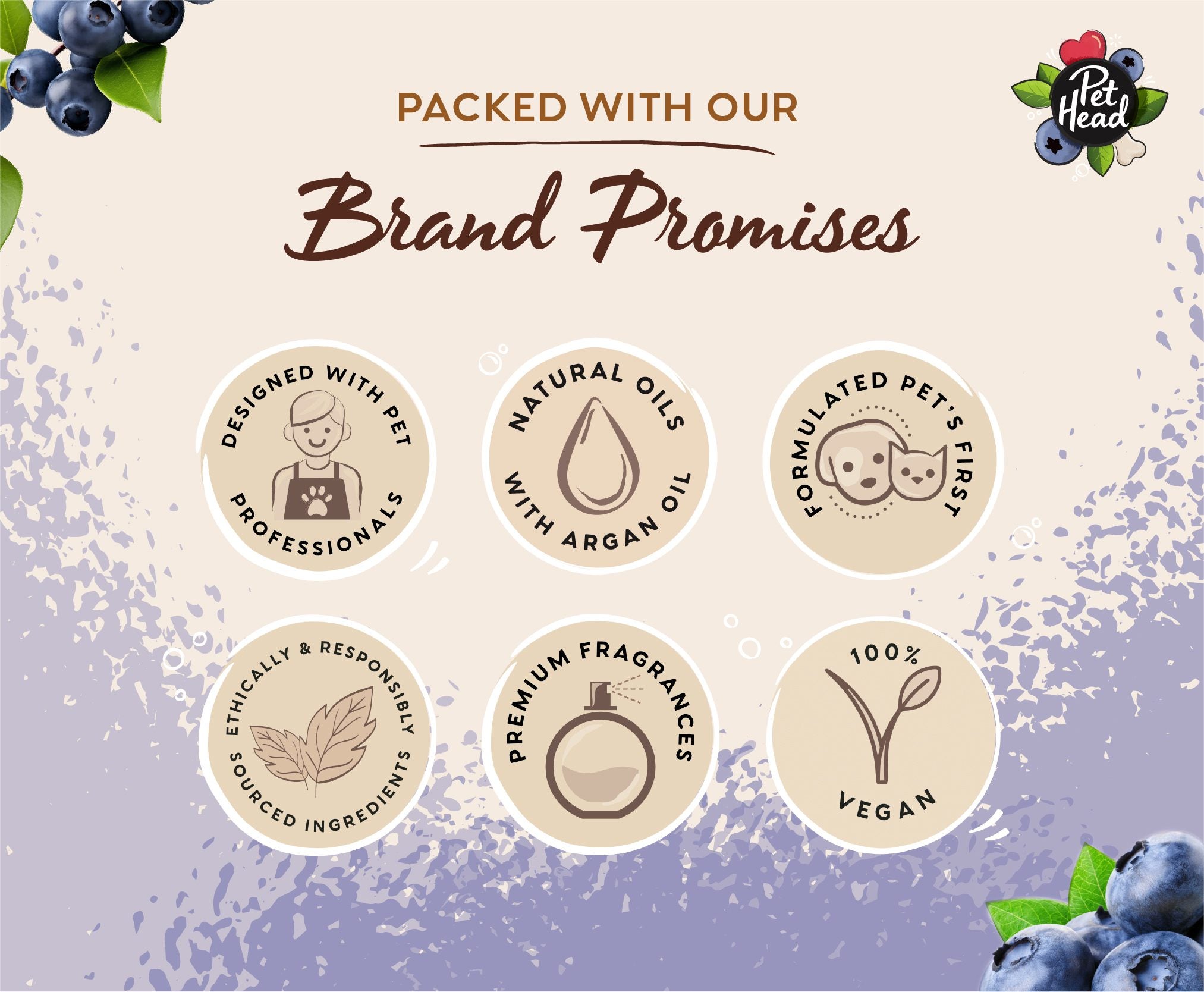 Brand promises: vegan, natural oils, premium fragrances
