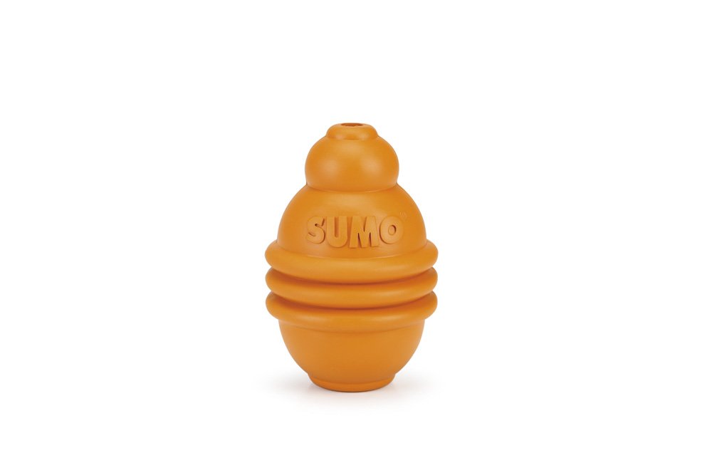 Beeztees Sumo Play Rubber Dog Toy Orange M