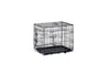 Beeztees Foldable Wire Dog Crate 2-Door Black