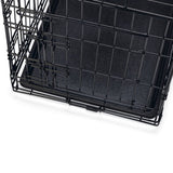 Beeztees Foldable Wire Dog Crate 2-Door Black