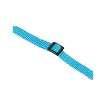 Beeztees Nylon Cat Collar Uni Blue - nylon texture and adjustment detail