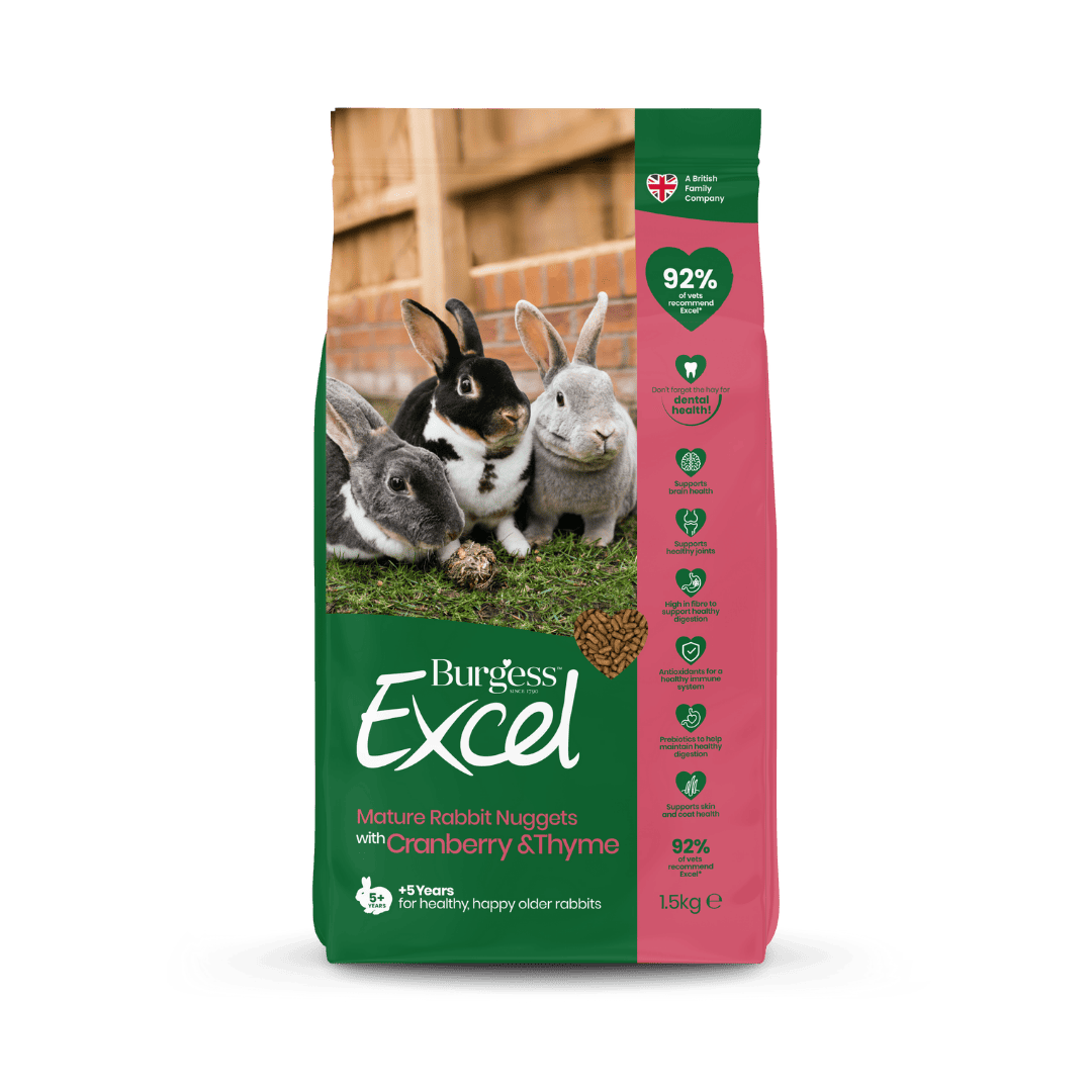 Burgess Excel Mature Rabbit Nuggets with Cranberry & Thyme 1.5kg