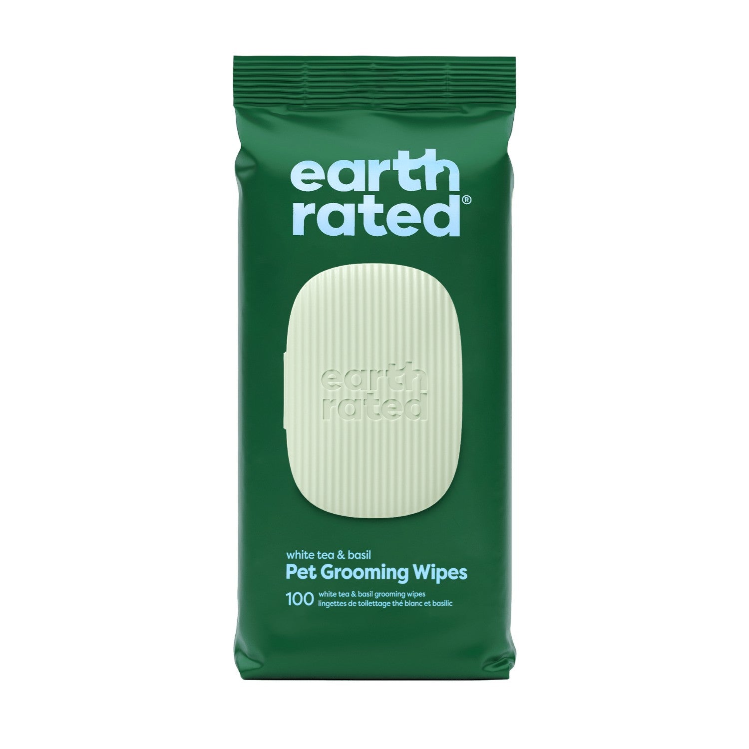 Earth Rated White Tea & Basil hreinsiklútar, 100 stk