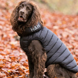 Hugo & Hudson Reversible Dog Puffer Jacket - Black and Grey