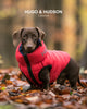 Hugo & Hudson Reversible Dog Puffer Jacket - Red and Navy