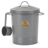 Scruffs Cantina Steel Storage Pet Food - Dark Grey