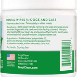 Tropiclean Fresh Breath Dental Wipes - 50pcs