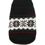 Urban Pup Black Snowflake Knitted Dog Sweater