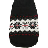 Urban Pup Black Snowflake Knitted Dog Sweater