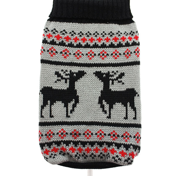 Urban Pup Nordic Reindeer Knitted Dog Sweater